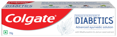 Colgate Toothpaste for Diabetics with Madhunashini and Jamun Seed Extracts